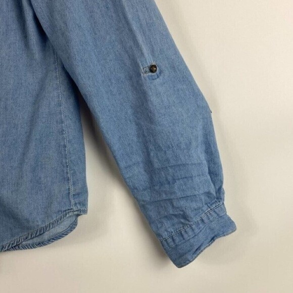 Prototype Button Shirt Womens Small Denim Style Long Sleeve - Picture 5 of 10